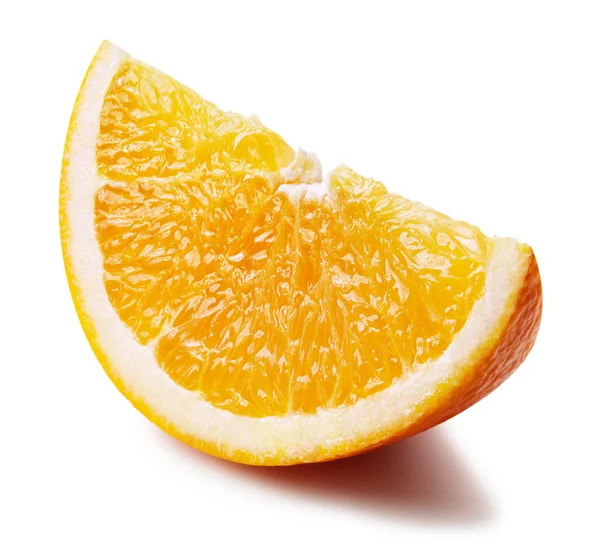 Orange skiva isolerade — Stockfoto
