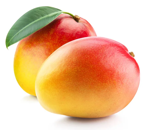 Mango isolerade urklippsbana — Stockfoto