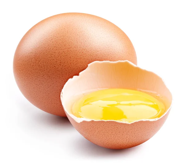 Uovo isolato su bianco — Foto Stock