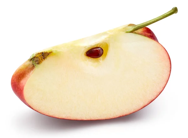 Manzana roja aislada sobre blanco — Foto de Stock