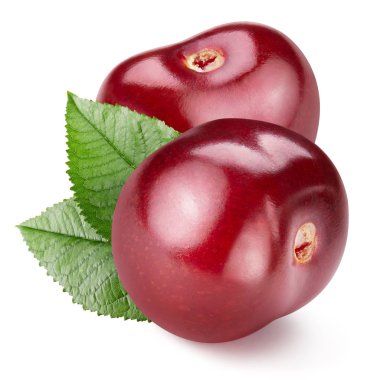 kiraz beyaz üzerine izole