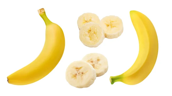 Massa bananer isolerade — Stockfoto