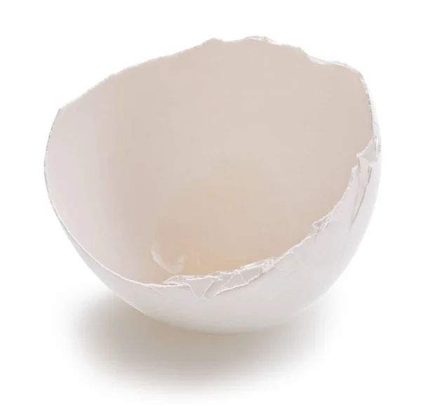 Com ovo isolado em branco — Fotografia de Stock