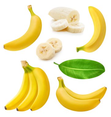 Bunch of bananas isolated clipart