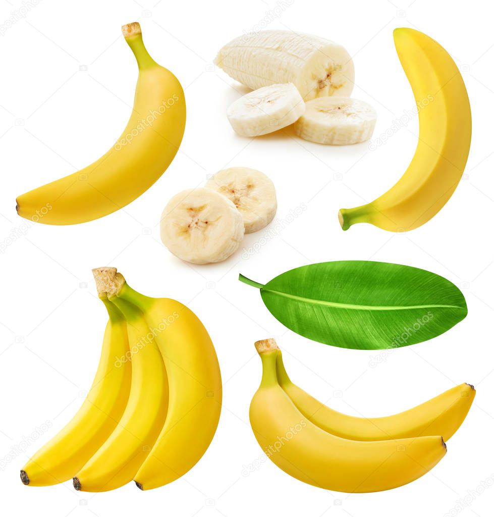 Bunch of bananas isolated