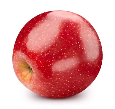 Kırmızı elma beyaz üzerine izole