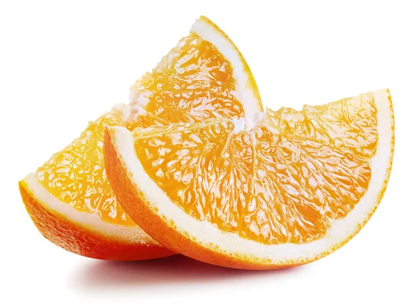 Fetta di arancia isolato — Foto Stock