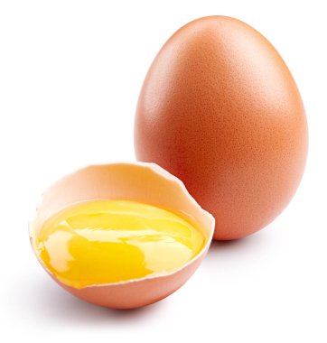 Egg isolated on white clipart