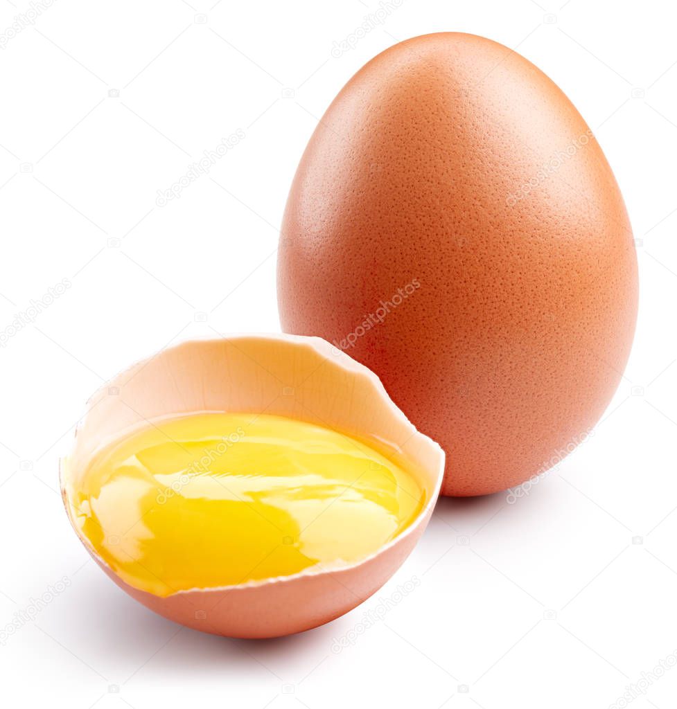 Egg isolated on white