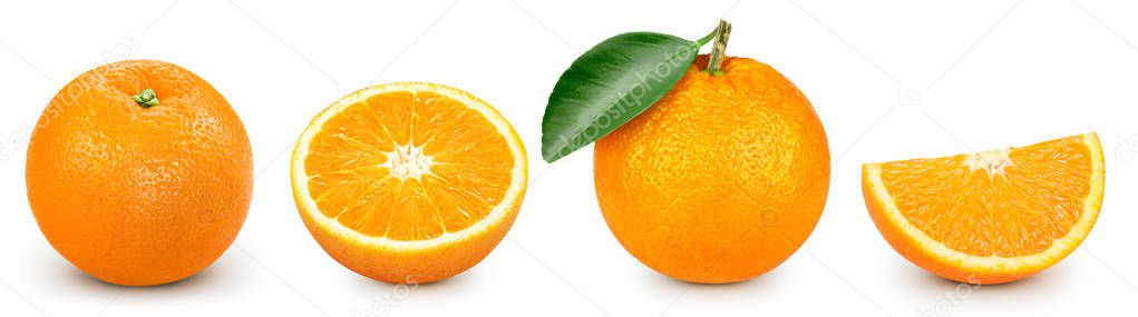 orange isolated on white