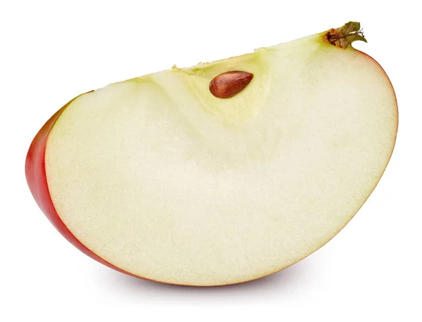 Manzana roja aislada sobre blanco — Foto de Stock