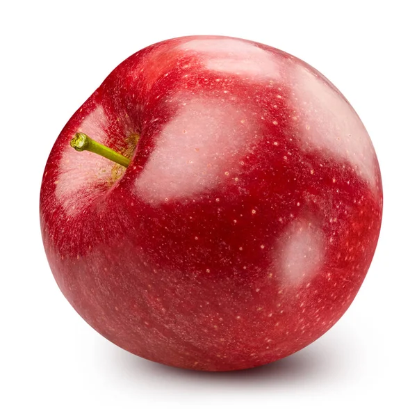 红苹果，白色孤立 — 图库照片
