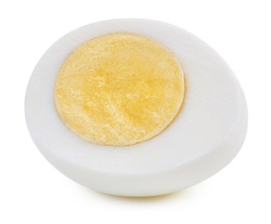 Beyaz izole yumurta ile