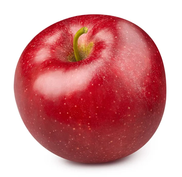 Manzana roja aislada sobre blanco —  Fotos de Stock