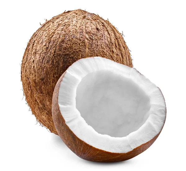 Coconut isolé Clipping Path — Photo