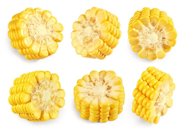 Ścieżka przycinająca na wydzielonej kukurydzy — Zdjęcie stockowe