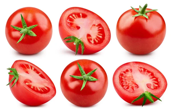 Колекція томатів відсічний контур ізольовано на білому — стокове фото