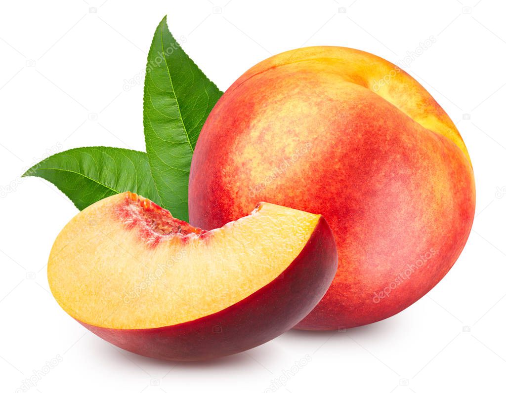 Peach isolated Clipping Path