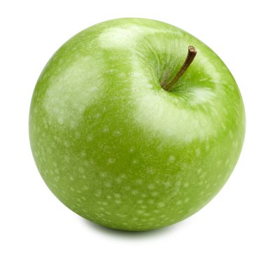 yeşil elmalar beyaz üzerinde izole