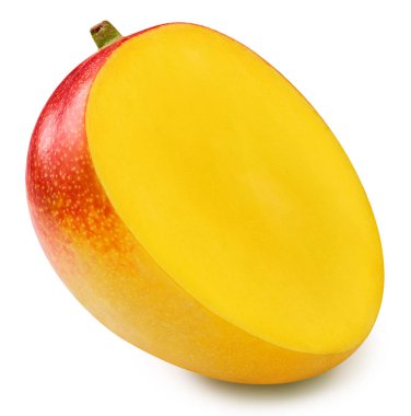 Mango yarım beyaz izole