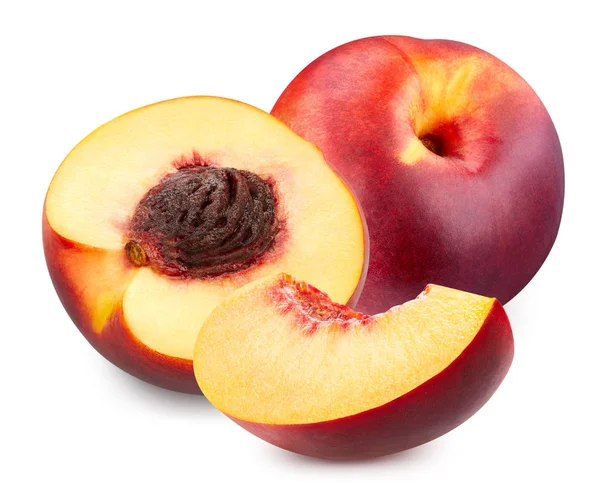 Peach isolated Clipping Path — Stock Photo, Image