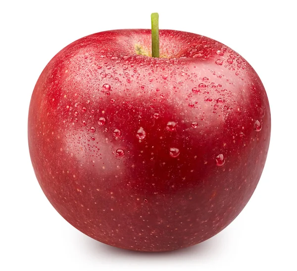 Manzana roja aislada sobre blanco —  Fotos de Stock