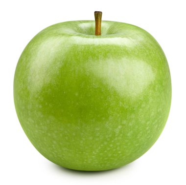 yeşil elmalar beyaz üzerinde izole