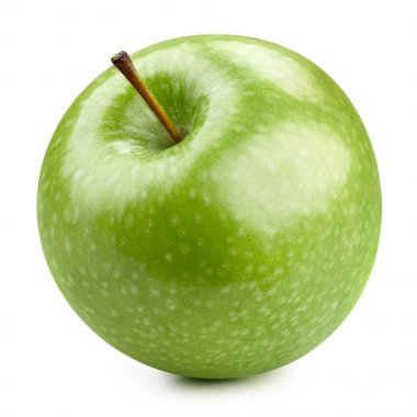 yeşil elmalar beyaz üzerinde izole