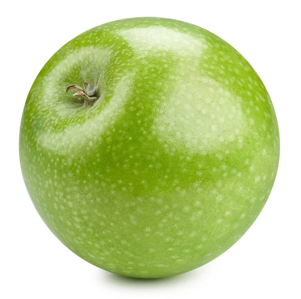 Zelená jablka izolovaná na bílém — Stock fotografie