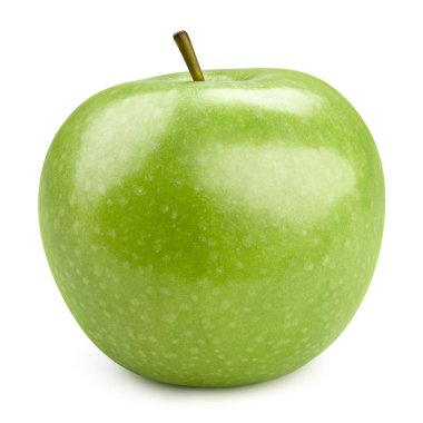 yeşil elmalar beyaz üzerinde izole