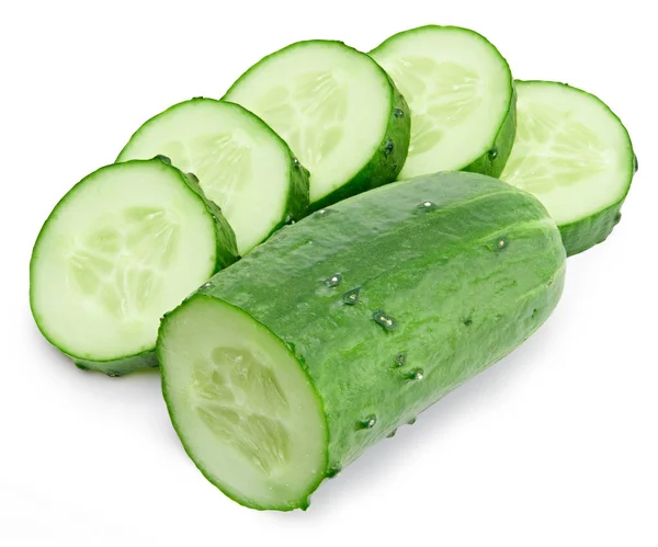 Cucumber and slices — Stock Photo, Image