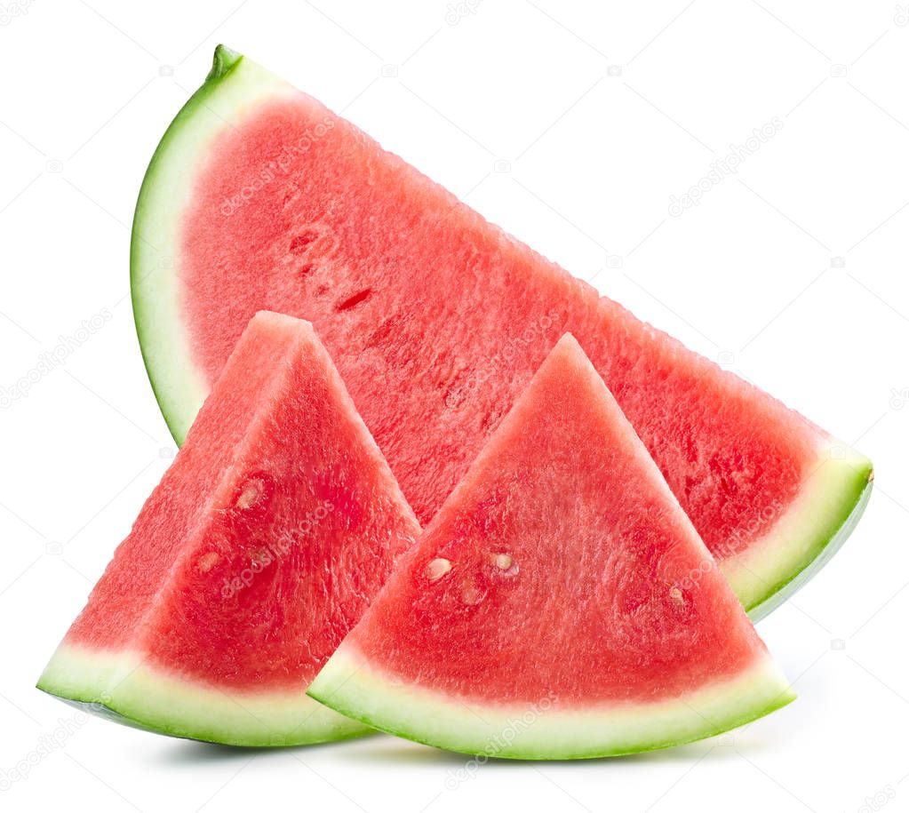 Watermelon slice isolated Clipping Path