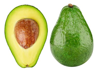 Avocado isolated on white clipart