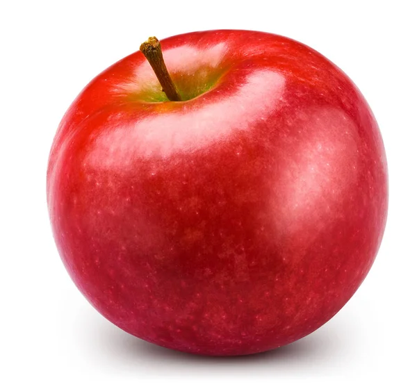 Manzana roja aislada sobre blanco — Foto de Stock