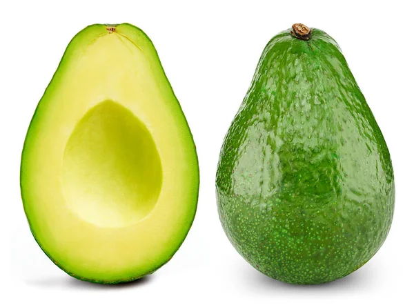 Aguacate aislado sobre blanco — Foto de Stock