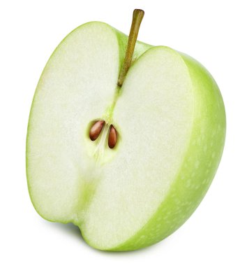 yeşil elmalar beyaz üzerinde izole