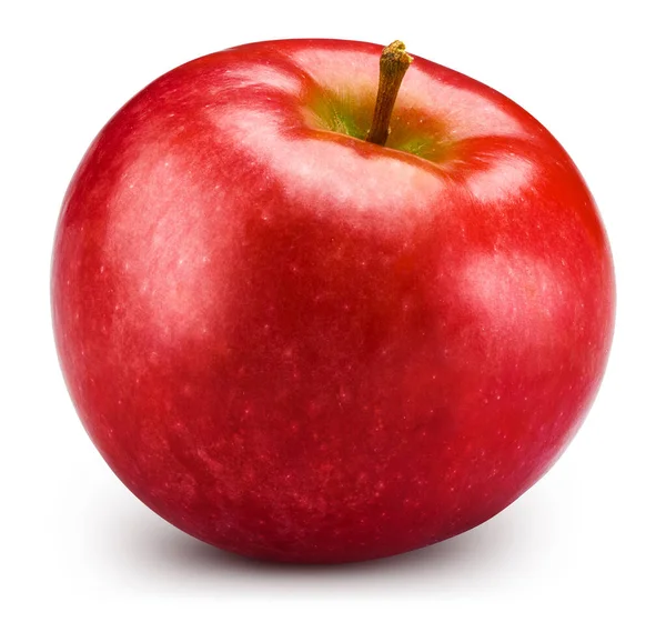 Manzana roja aislada sobre blanco — Foto de Stock