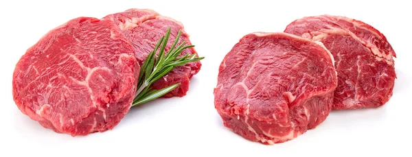 Beef steak isolated on white background — Stock Photo, Image