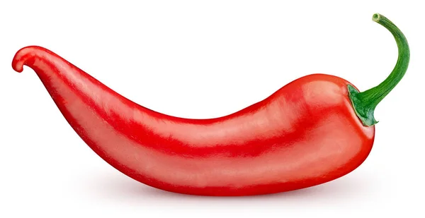 Chili Izolowane Białym Tle Ścieżka Wycinania Chili Warzywa Chili — Zdjęcie stockowe