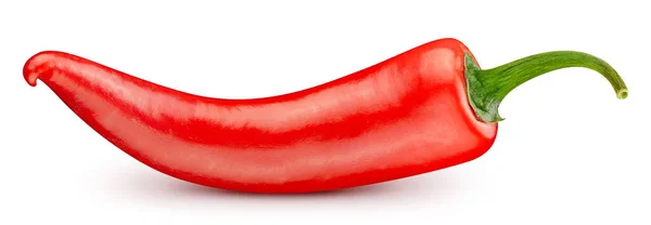 Chili Izolowane Białym Tle Ścieżka Wycinania Chili Warzywa Chili — Zdjęcie stockowe