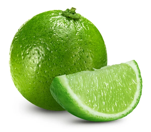 Lime isolated on white background — Stock Photo, Image