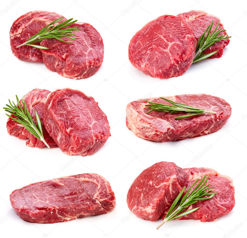 Raw fresh meat steak