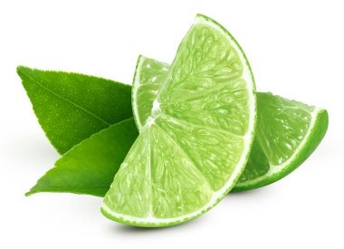 Olgun limon dilimlenmiş yeşil meyve