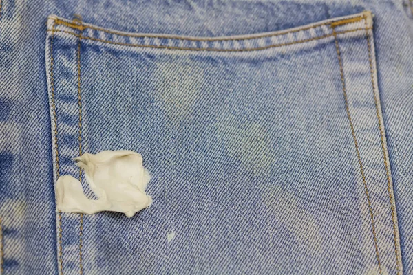 Blue Jeans Stick White Color Chewing Gum — Stock Photo, Image