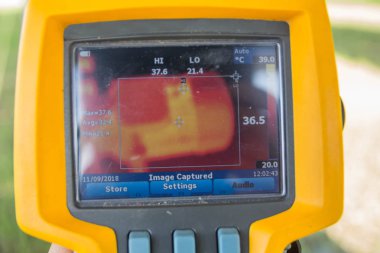 ThermoScan (termal görüntü kamera), tarama geçici onay için motoru.