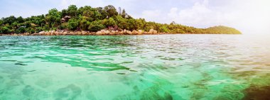 Panorama güzel doğa manzara Koh Lipe ada, Tayland