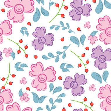 renkli çiçek desen arka plan