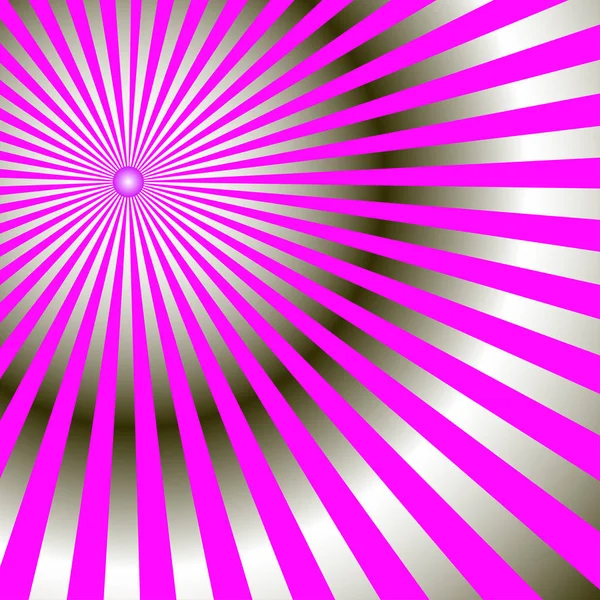 Abstrakter Hintergrund Radialstrahlen Leuchten Rosa Violette Färbung Trendiger Moderner Stil — Stockvektor