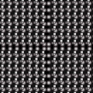 Siyah beyaz toplar ve kareler yarım ton geçiş