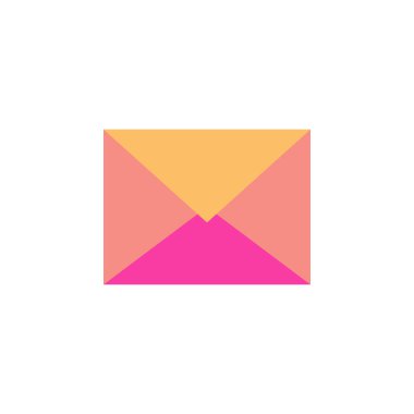 Beyaz arka planda yalıtılmış kapalı posta zarf